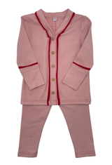 Papa/Mama Bear Pj`s - Pale Pink