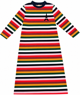 Velour Striped Nightgown