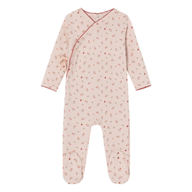 Heart Print Kimono Footie