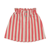 Bermuda Striped Skirt - Coral stripes