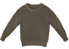 Tweed Crew Sweater - Brown