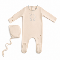 Botanical Crest Footie/Bonnet