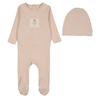 Graphic Tag Footie Set - Petal