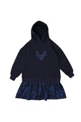 Floral Skirt Hooded Sweat Dress