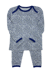 Overall Floral Pj`s - Royal