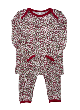 Overall Floral Pj`s - Red