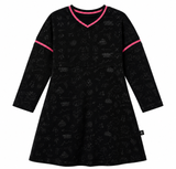 Doodles Print Dress