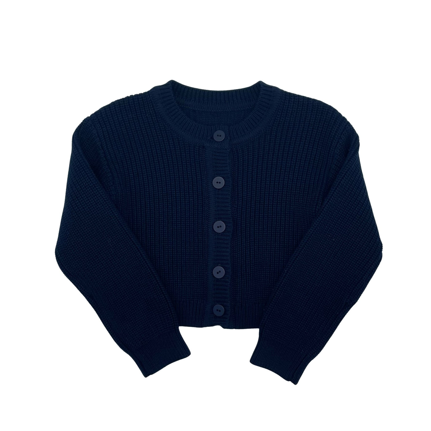 Cropped Knit Cardigan