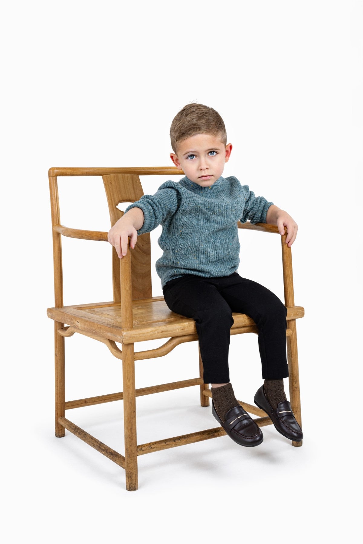 Speckled Knit Crew
