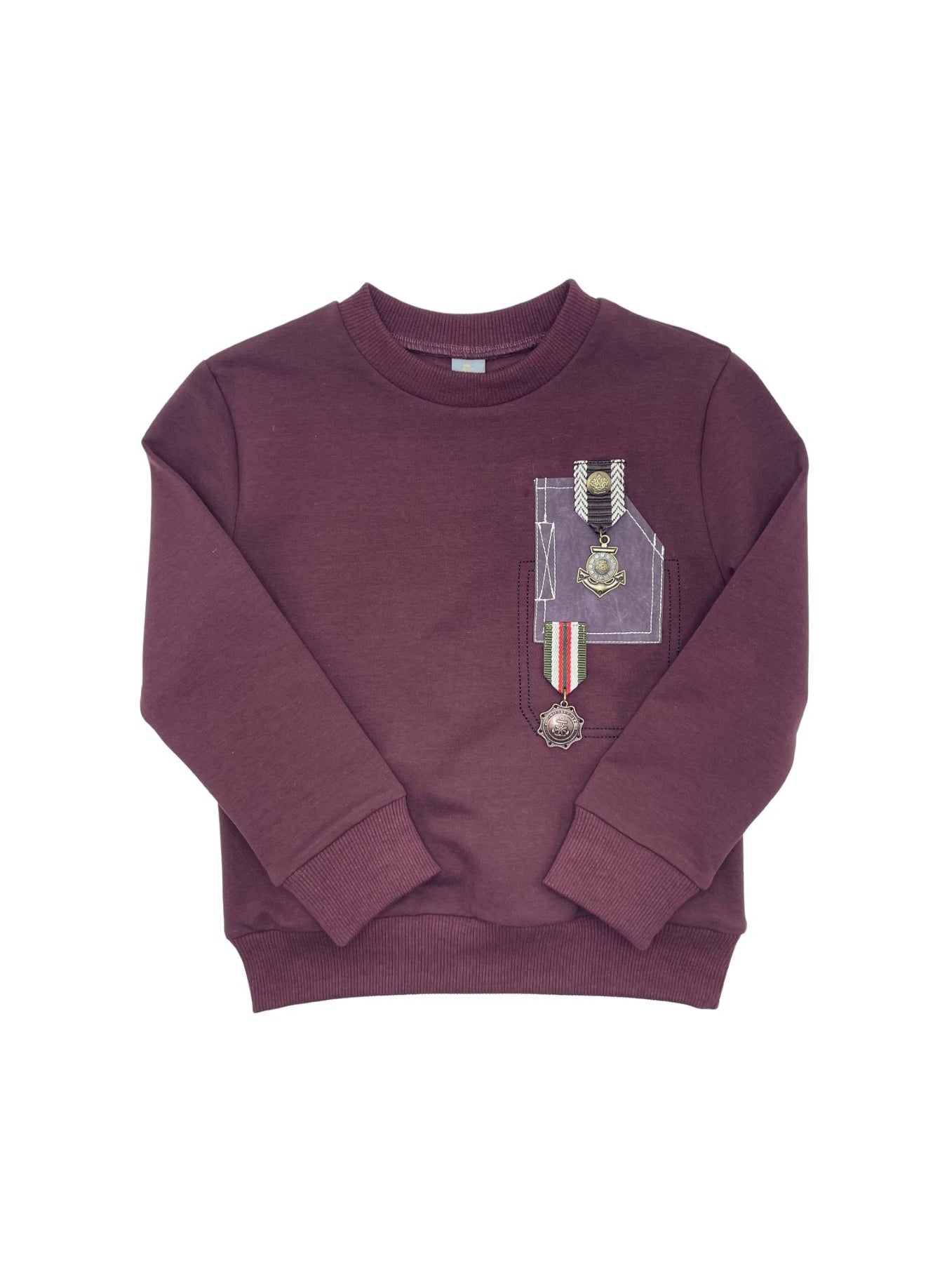 Medallions Sweat - PLUM