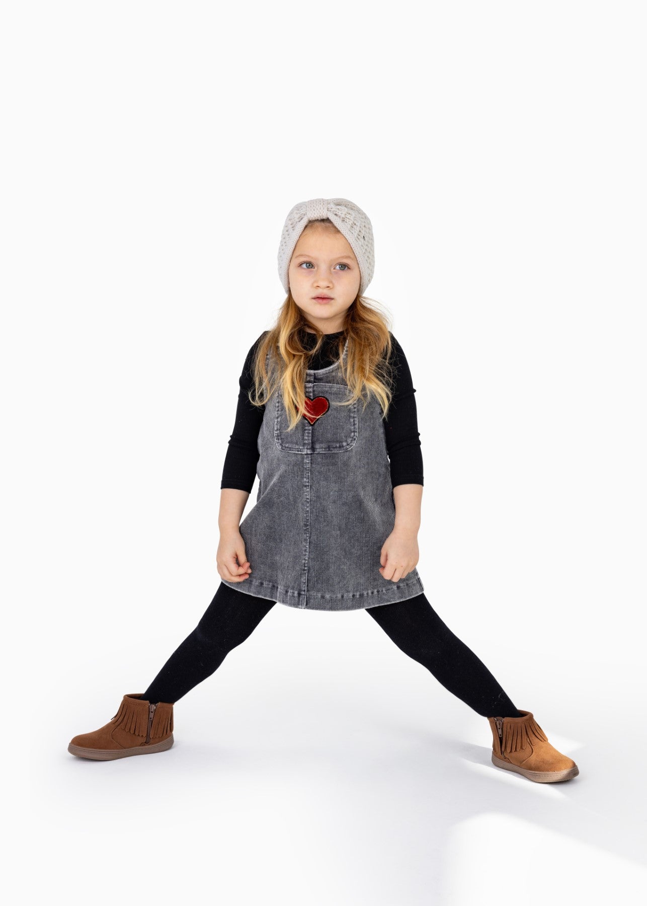 Pocket Heart Jumper - Charcoal