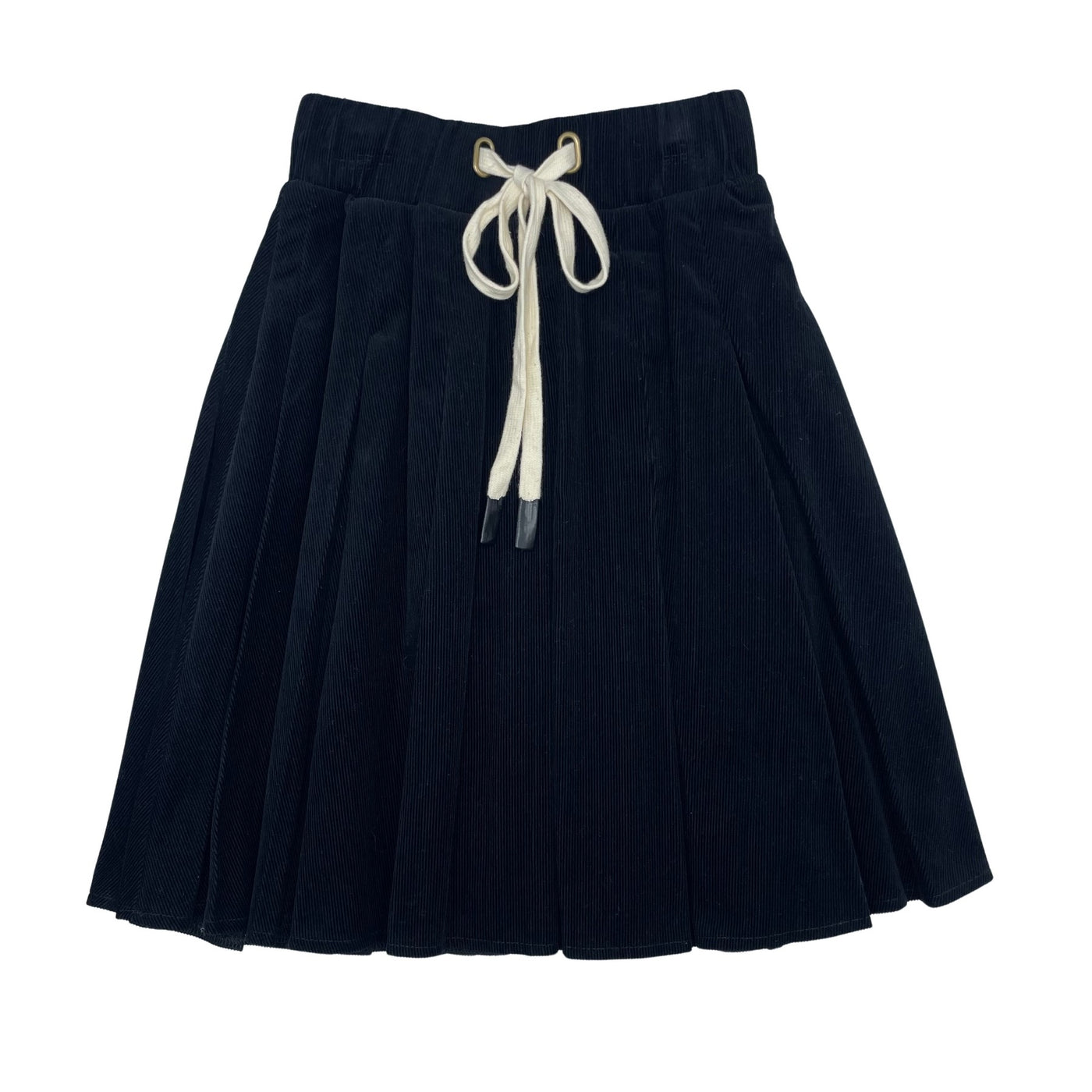 Box  Pleat Cord Skirt