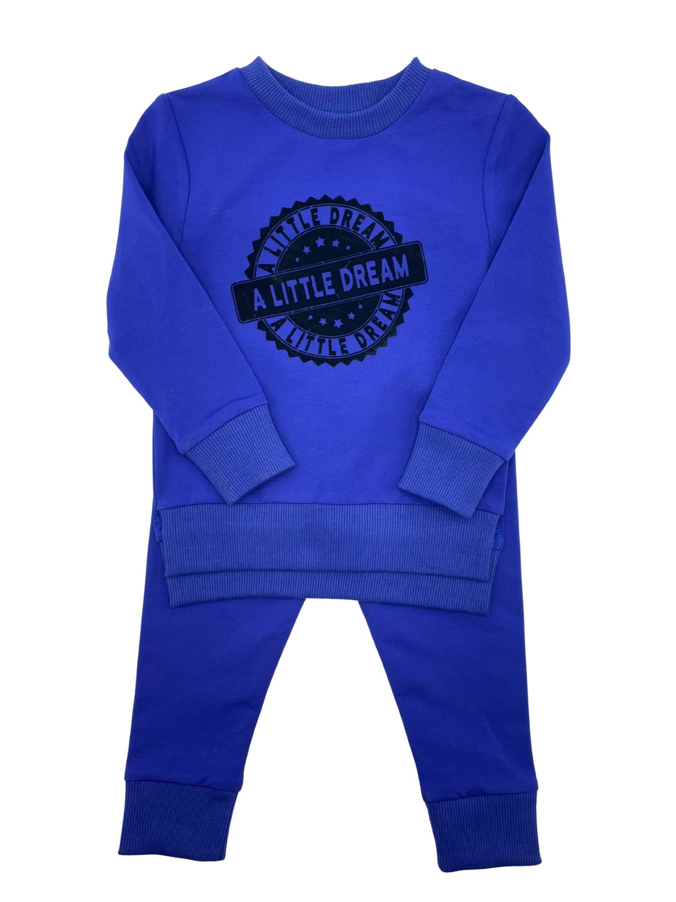 Flocked Logo Pajamas - ROYAL