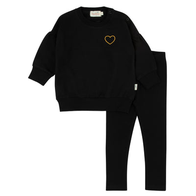 Yellow N Black 2Pc. Set - GIRLS