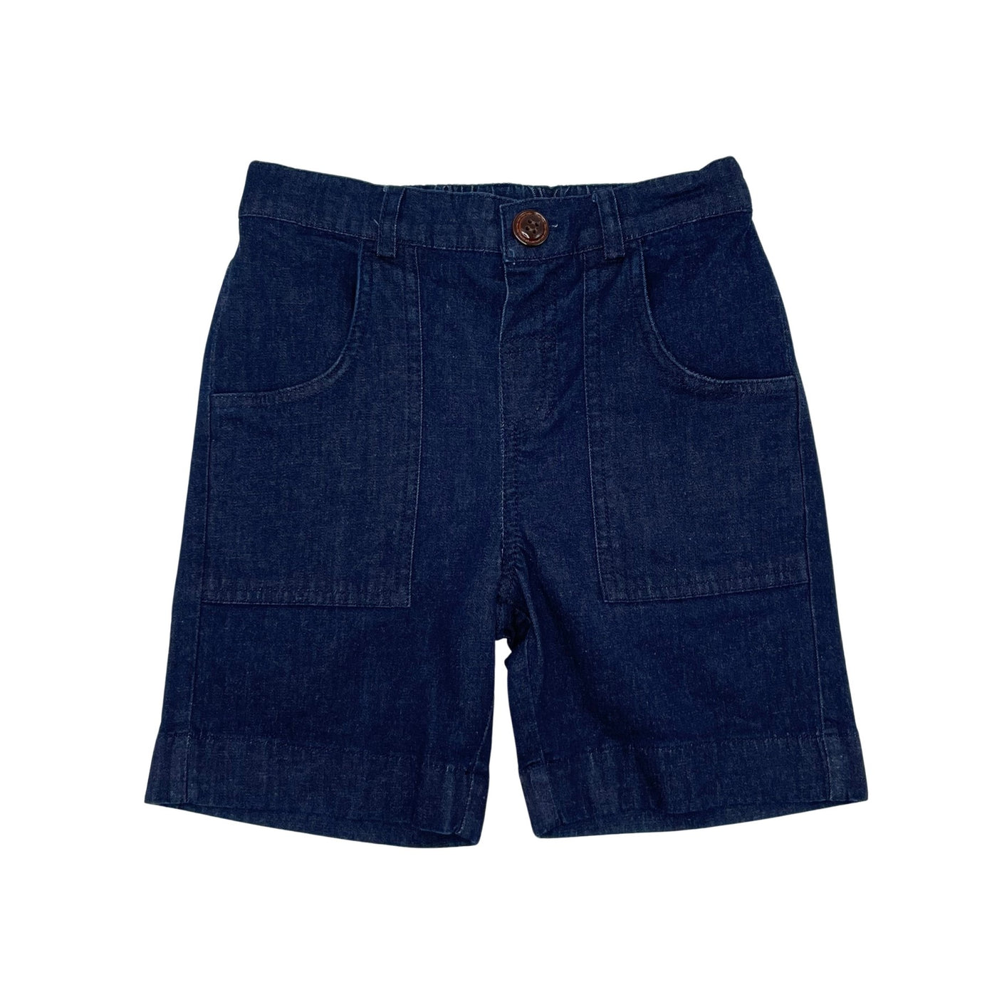 Twill Short Pants - Blue Denim