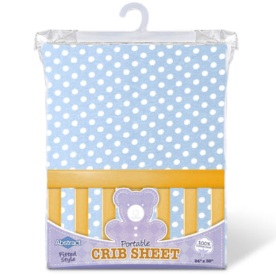 Sheet For Portable Crib Polka Dot Print