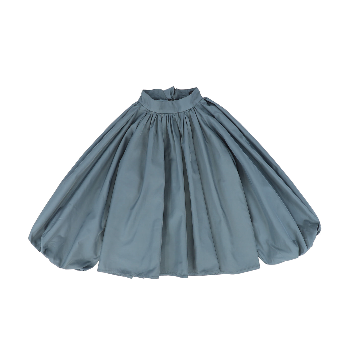 Puff Sleeve Neck Tie Blouse - Maxi Skirt Set