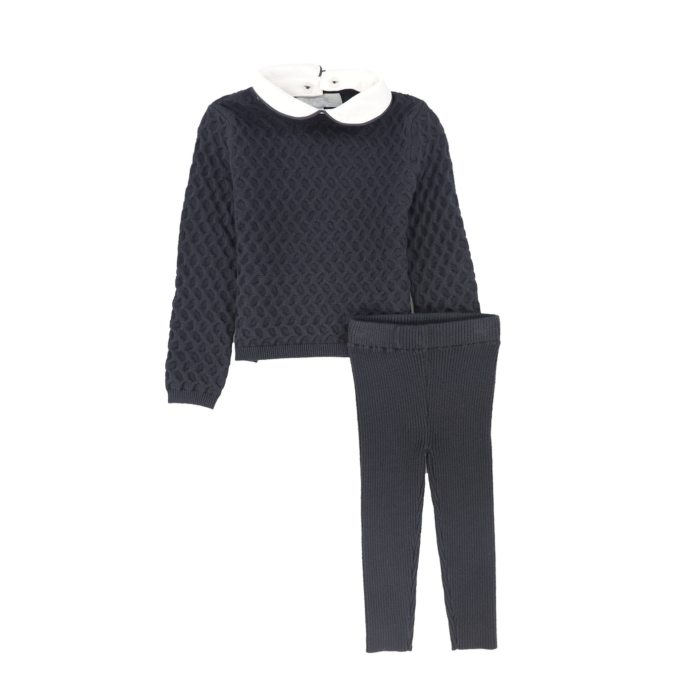 Textured Crochet Knit Set