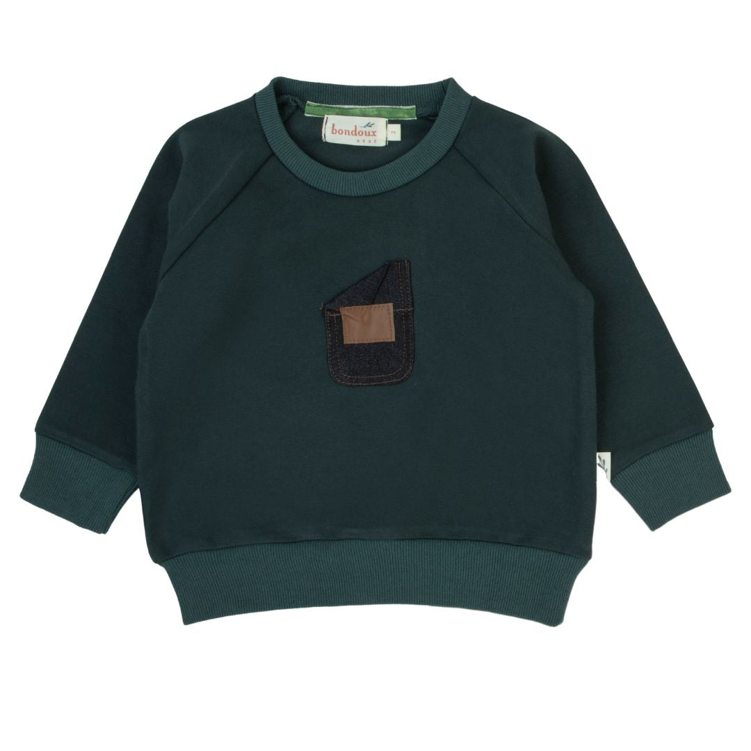 Leather Patch Top