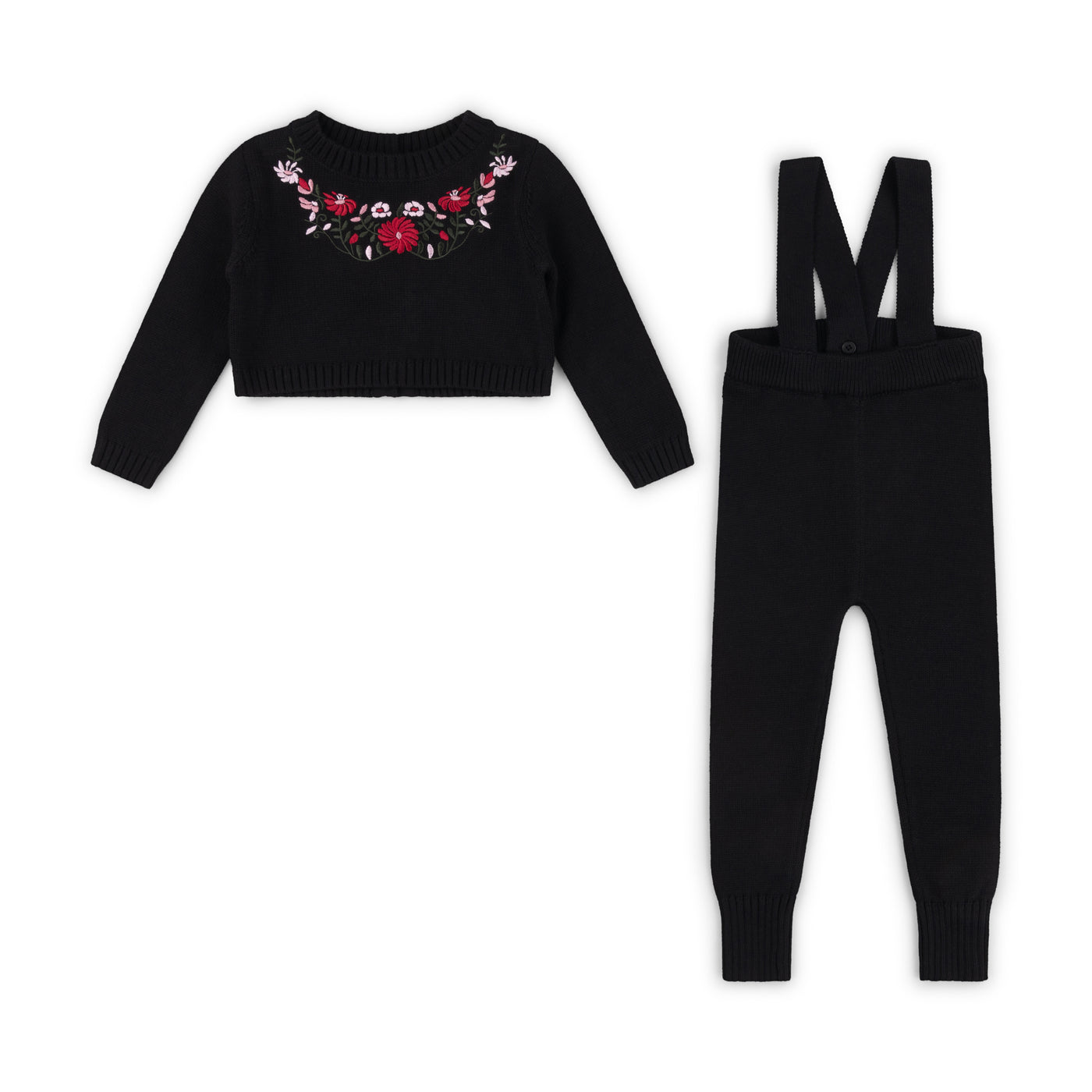 Embroidered Suspender  Set-Girls