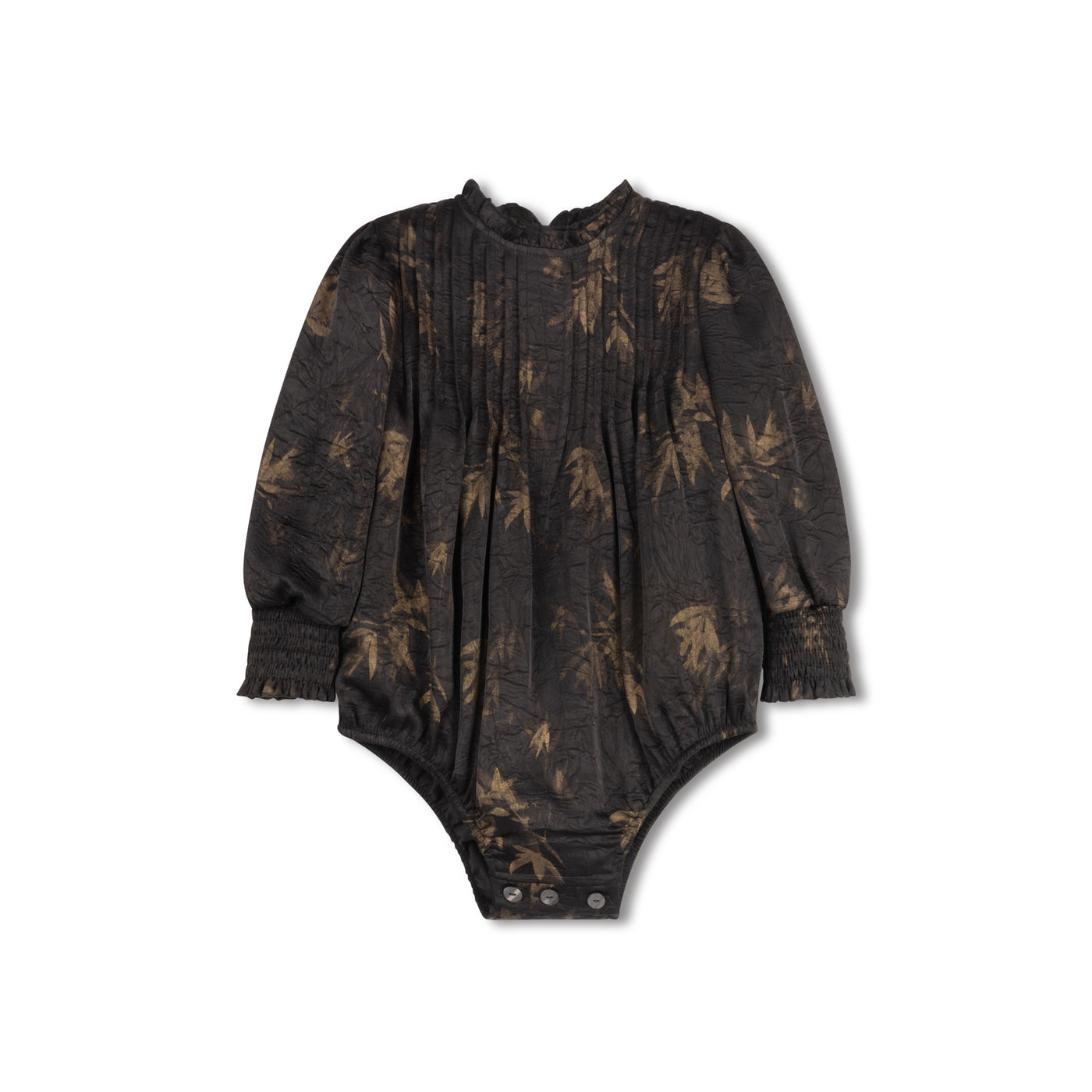 Gold Print Flow Romper