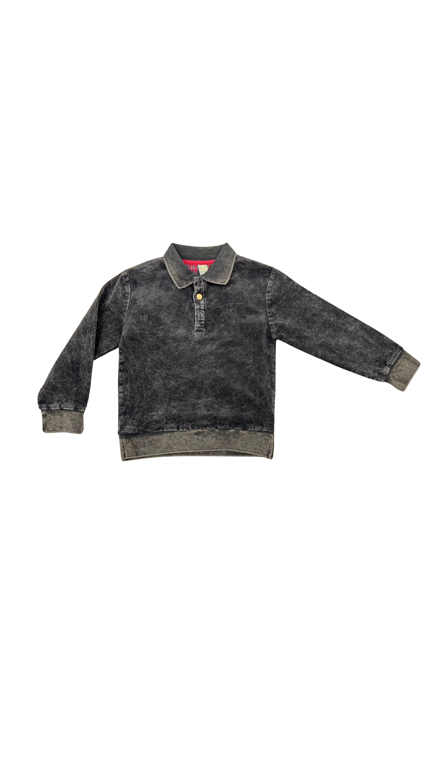 Cord Wash Rugby - Charcoal