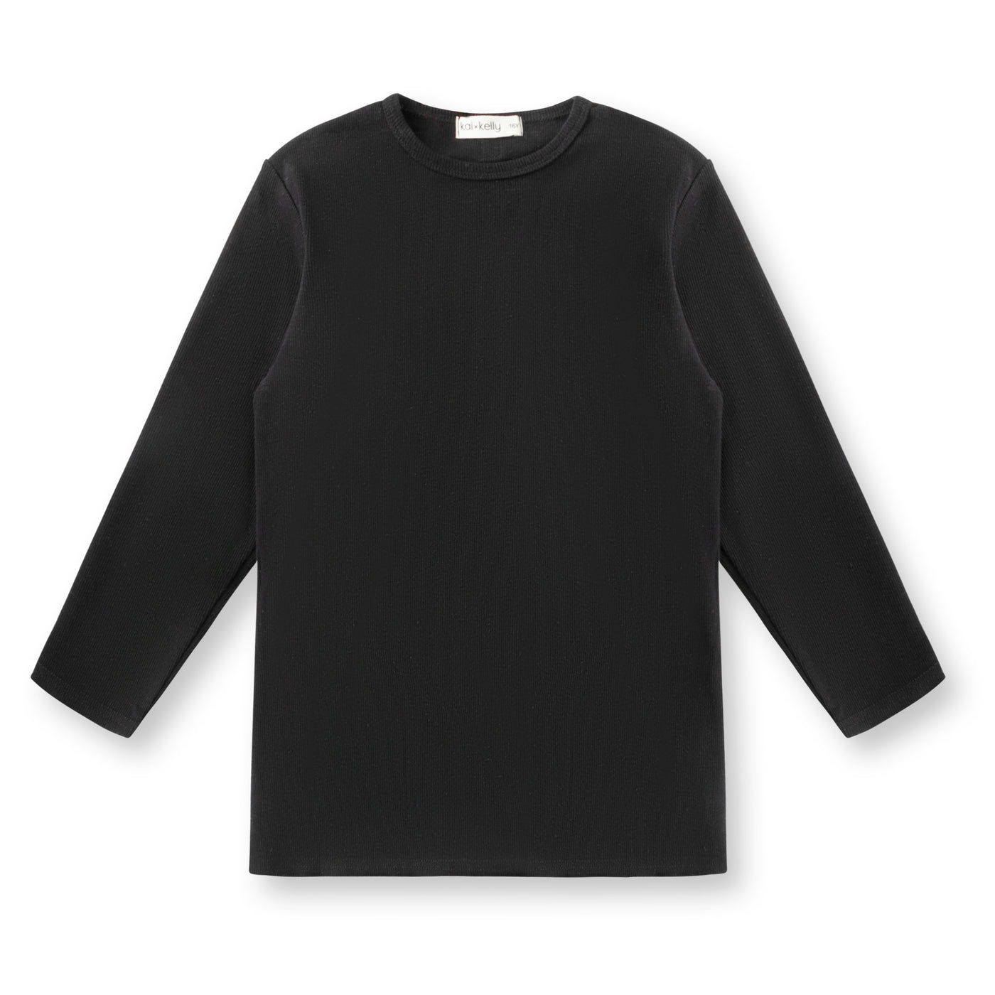 Girls T-Shirt- 3/4 Sleeve - Black