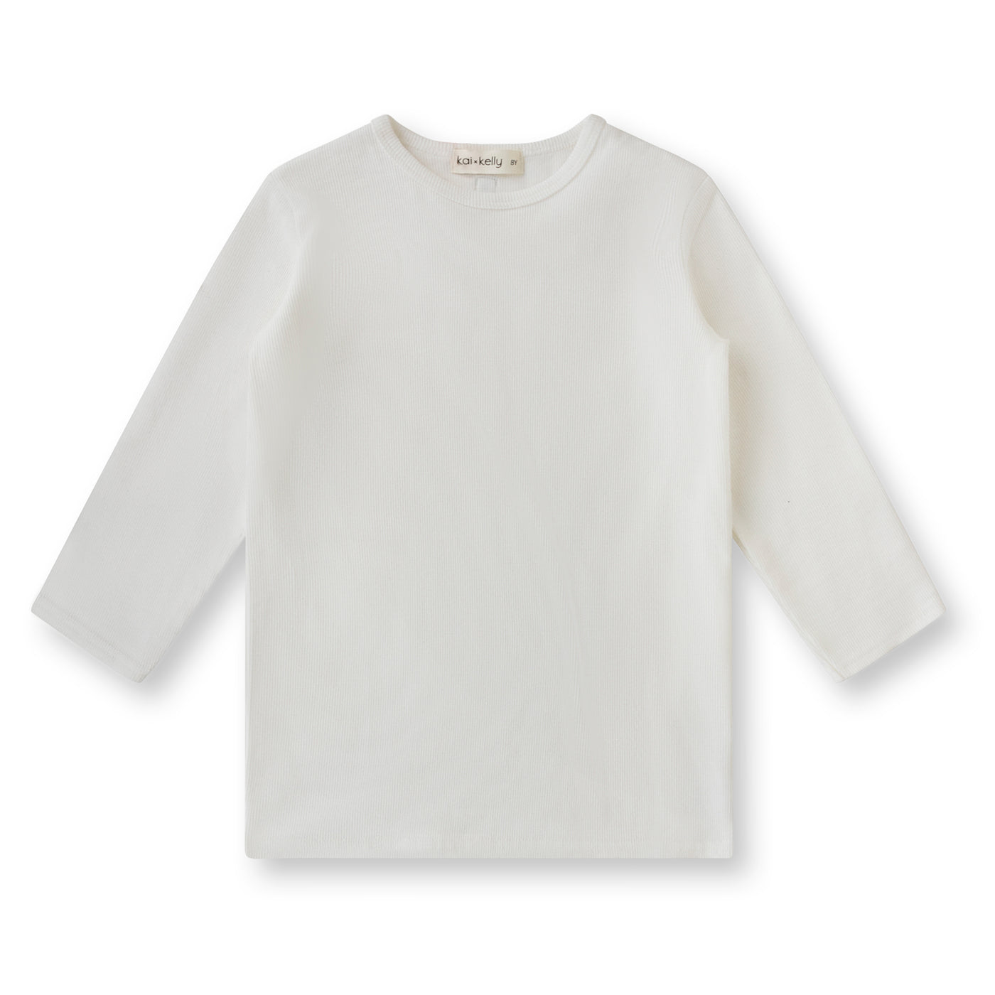 Girls T-Shirt -3/4 Sleeve - Winter White