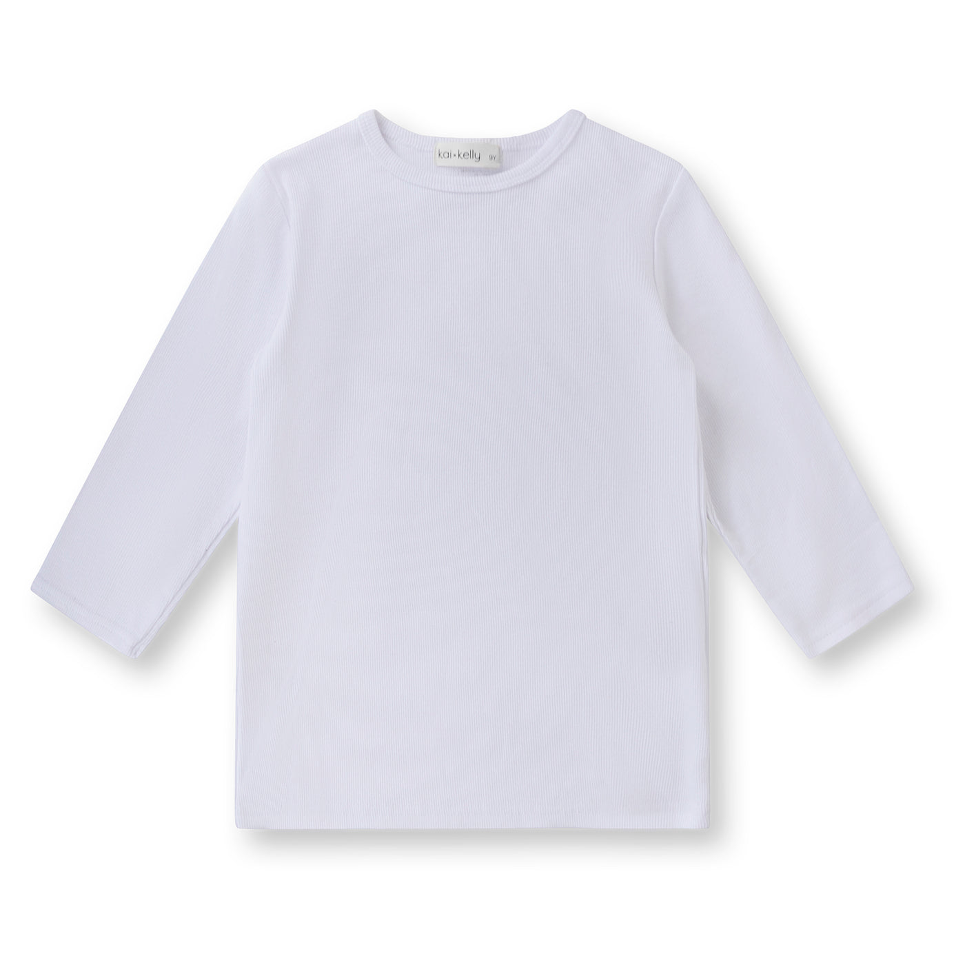 Girls T-Shirt -3/4 Sleeve - White