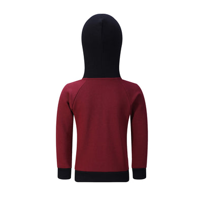 Hoodie Fleece Lined With Ribbed Pockets