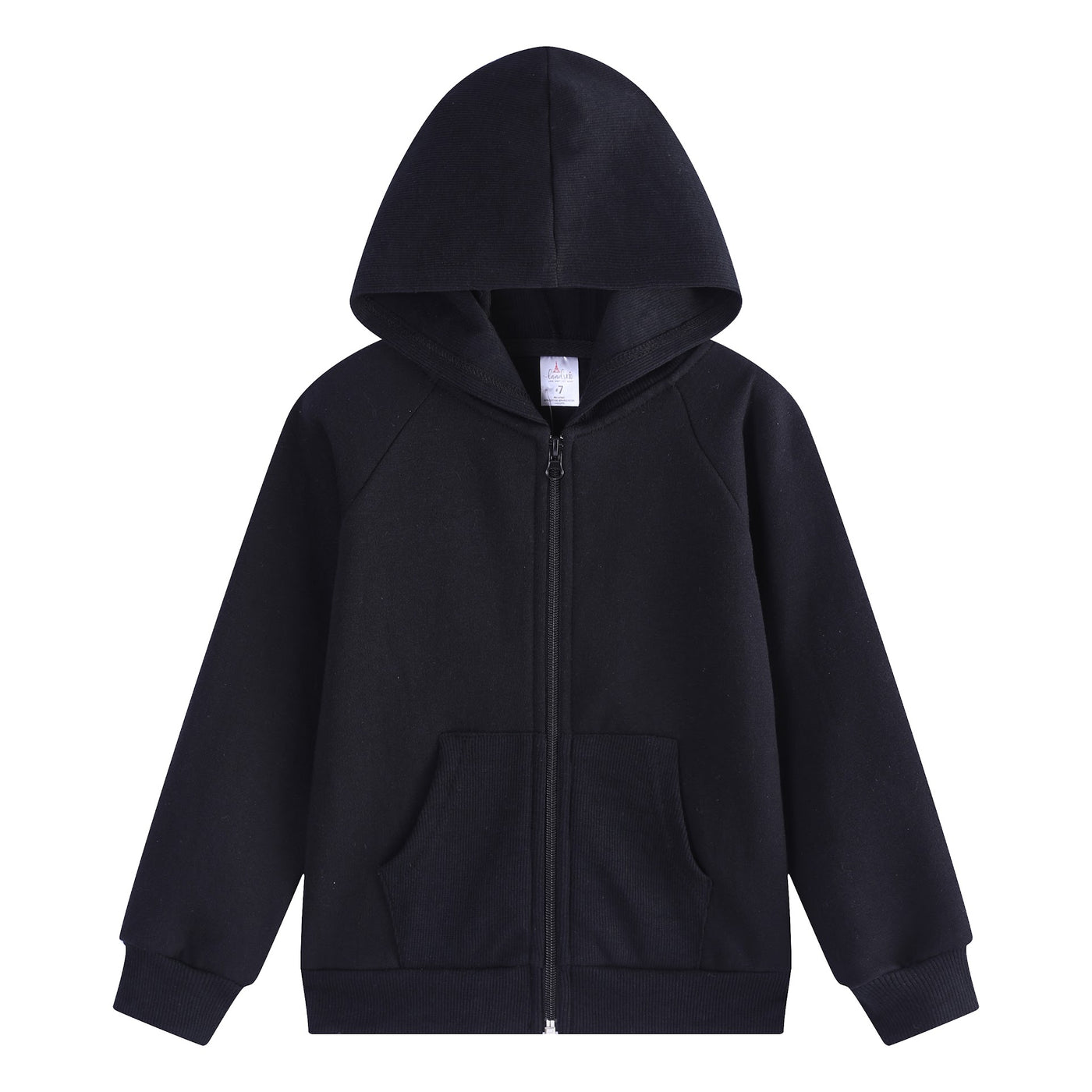 Hoodie Fleece Lined with Ribbed Pockets