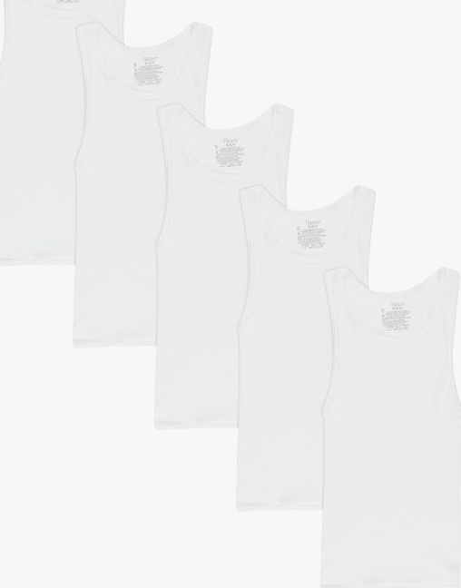 Boys Cotton Tank Undershirts 5 Pck.