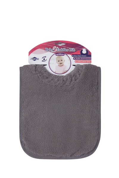 Terry Waterproof Bib With Snap