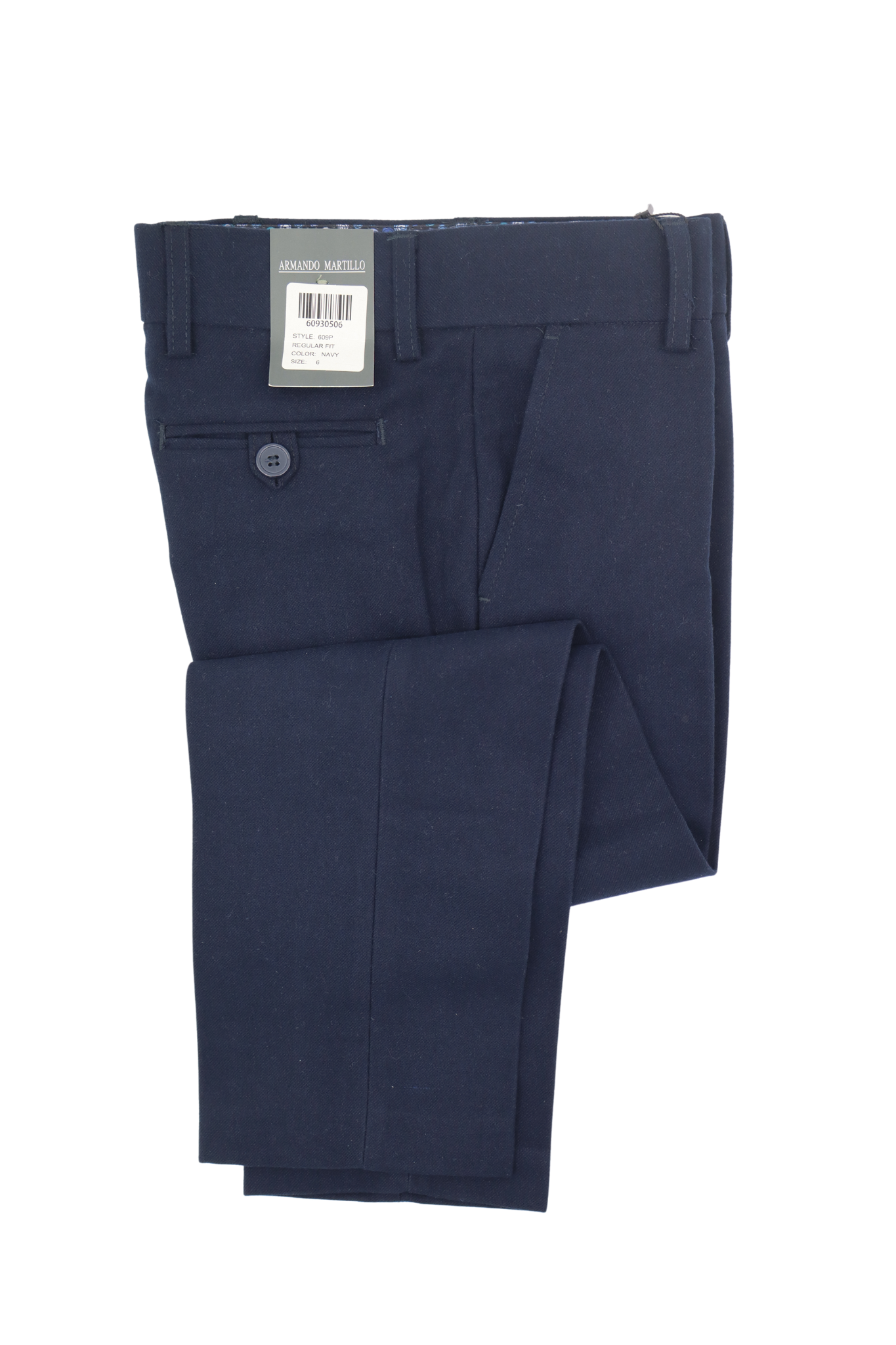 Husky Slim Fit Wool Dress Pants