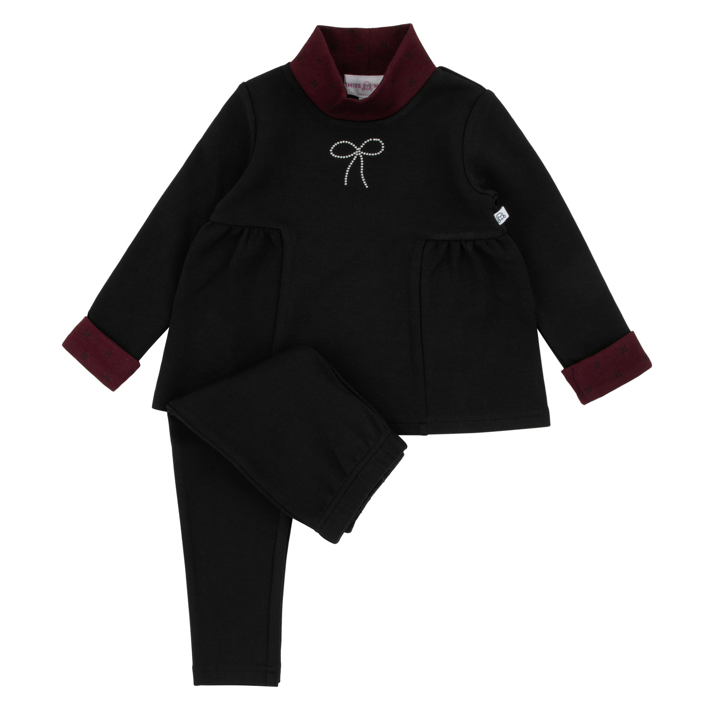 Rhinestone Bow Shabbos Set - Girls