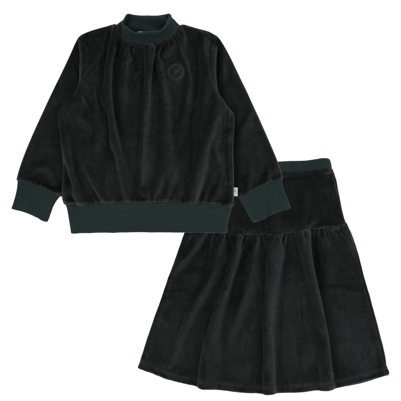 Logo Velour Green 2 Pc Set