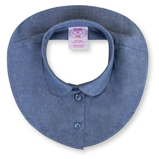 Pointy Woven Collar - Chambray