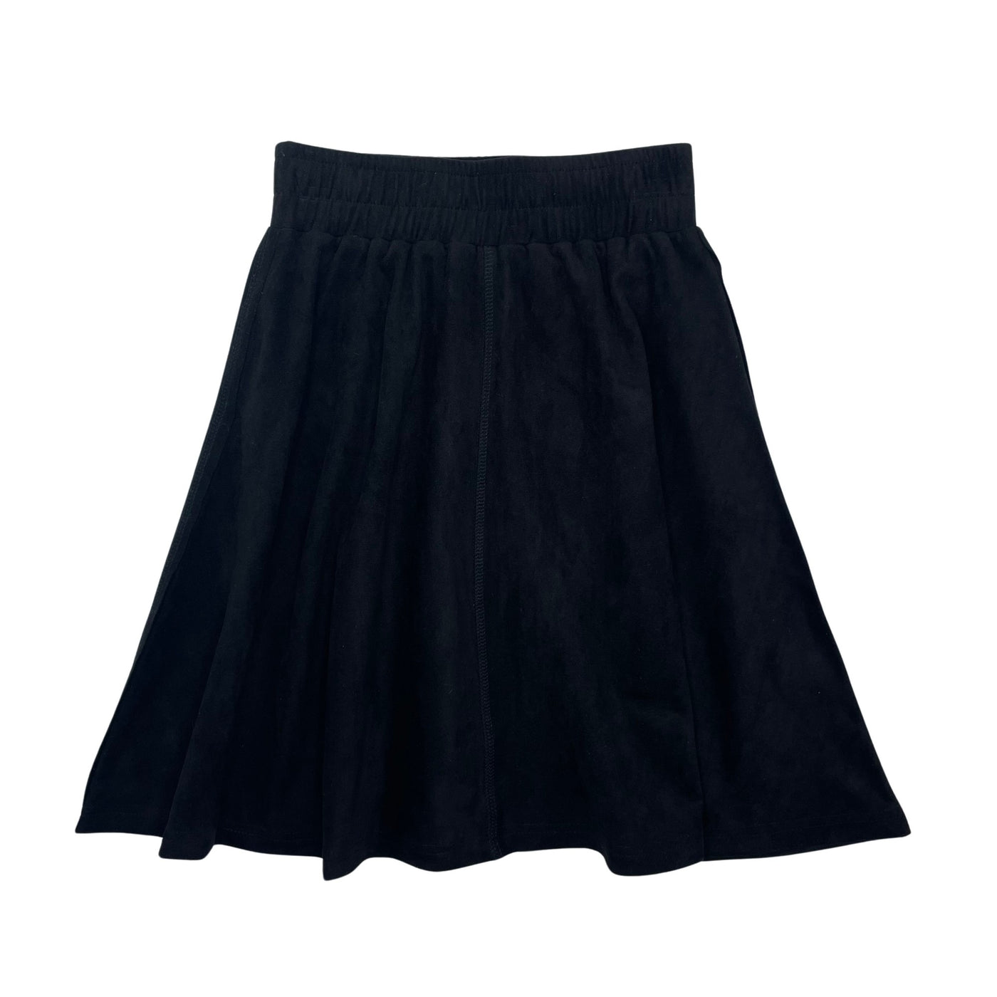 Center Seam Cord Skirt - BLACK