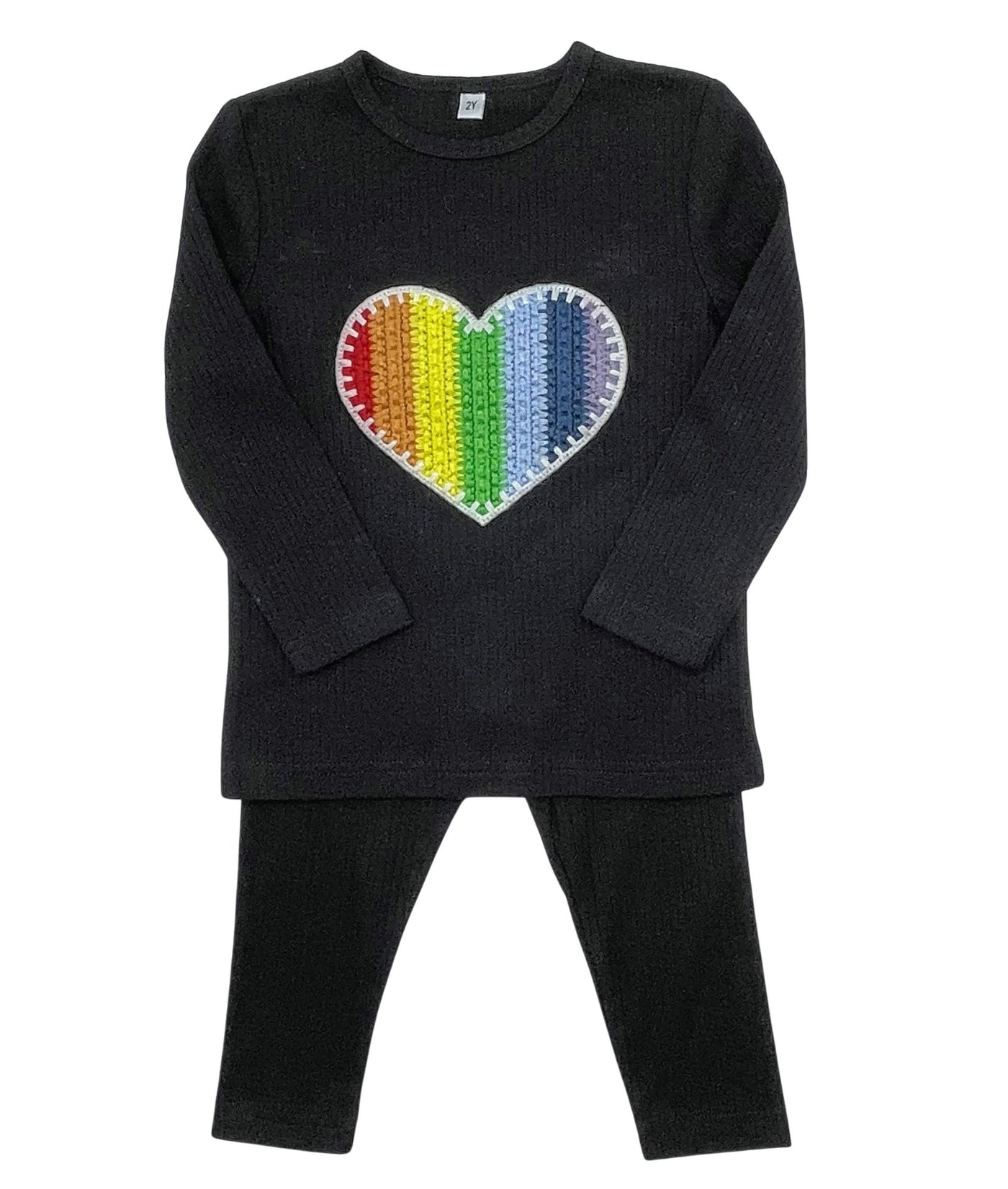 Heart Corchet  Rainbow PJ