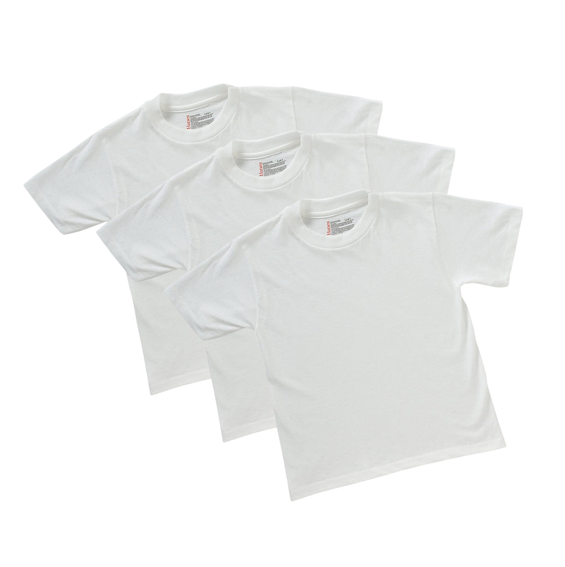 Boy's Short - Sleeved- Undershirts -U-Neck -3 Pack