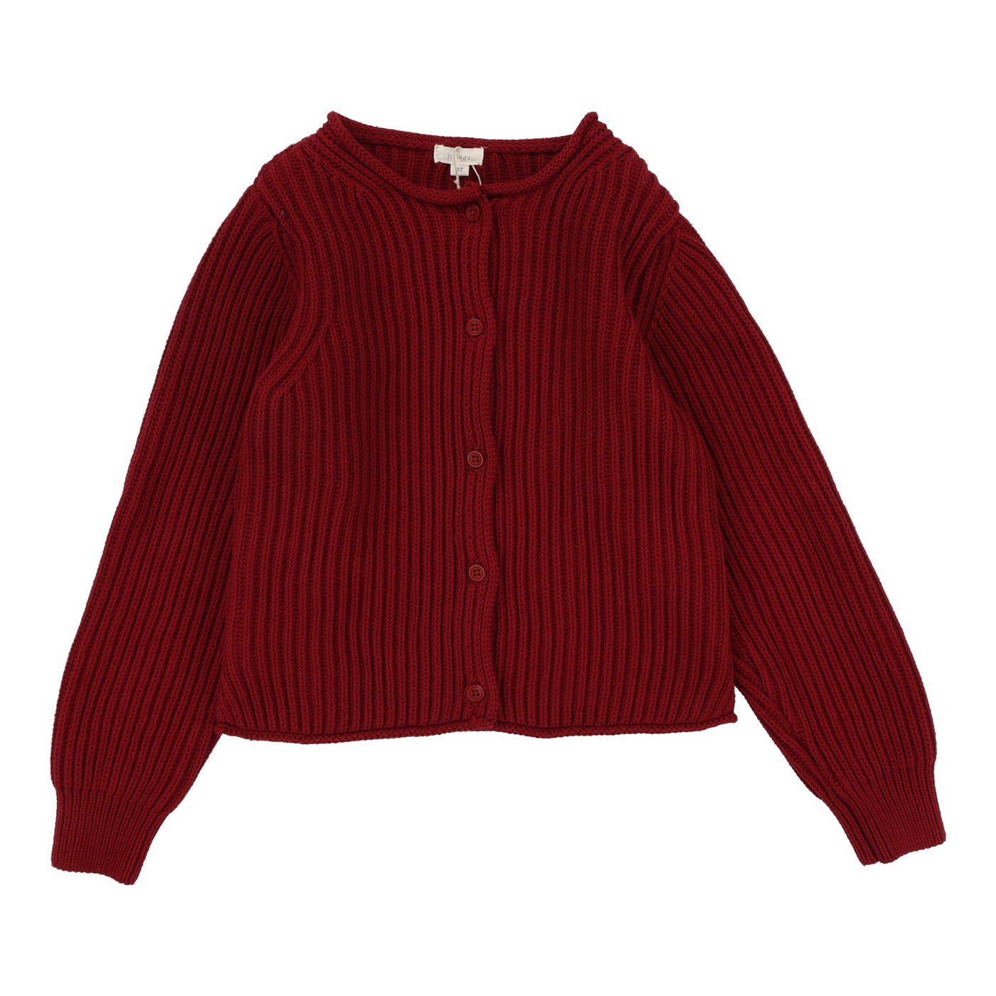 Knit Cardigan - DEEP RED