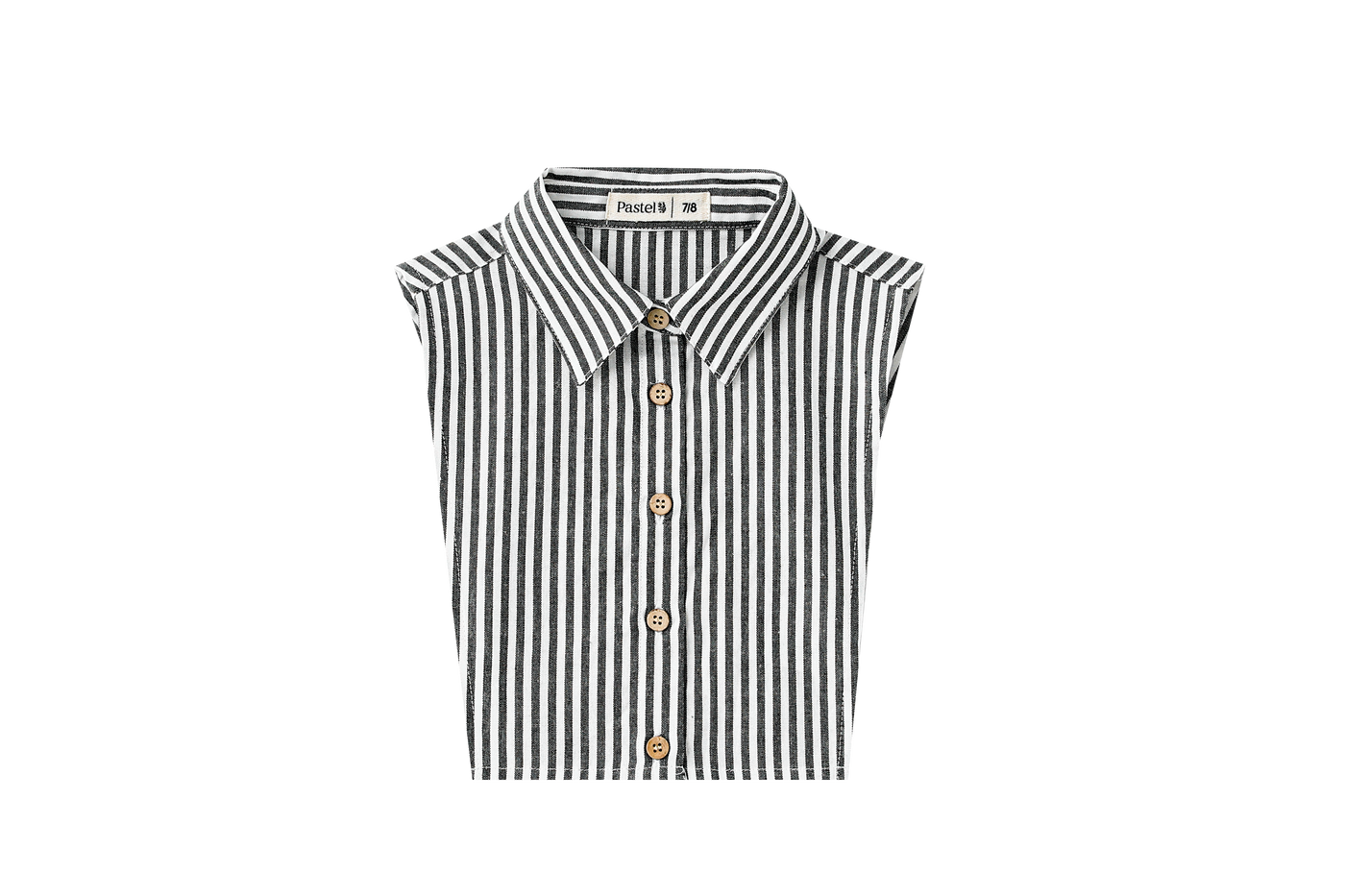 Striped Bib Collar - Black Striped