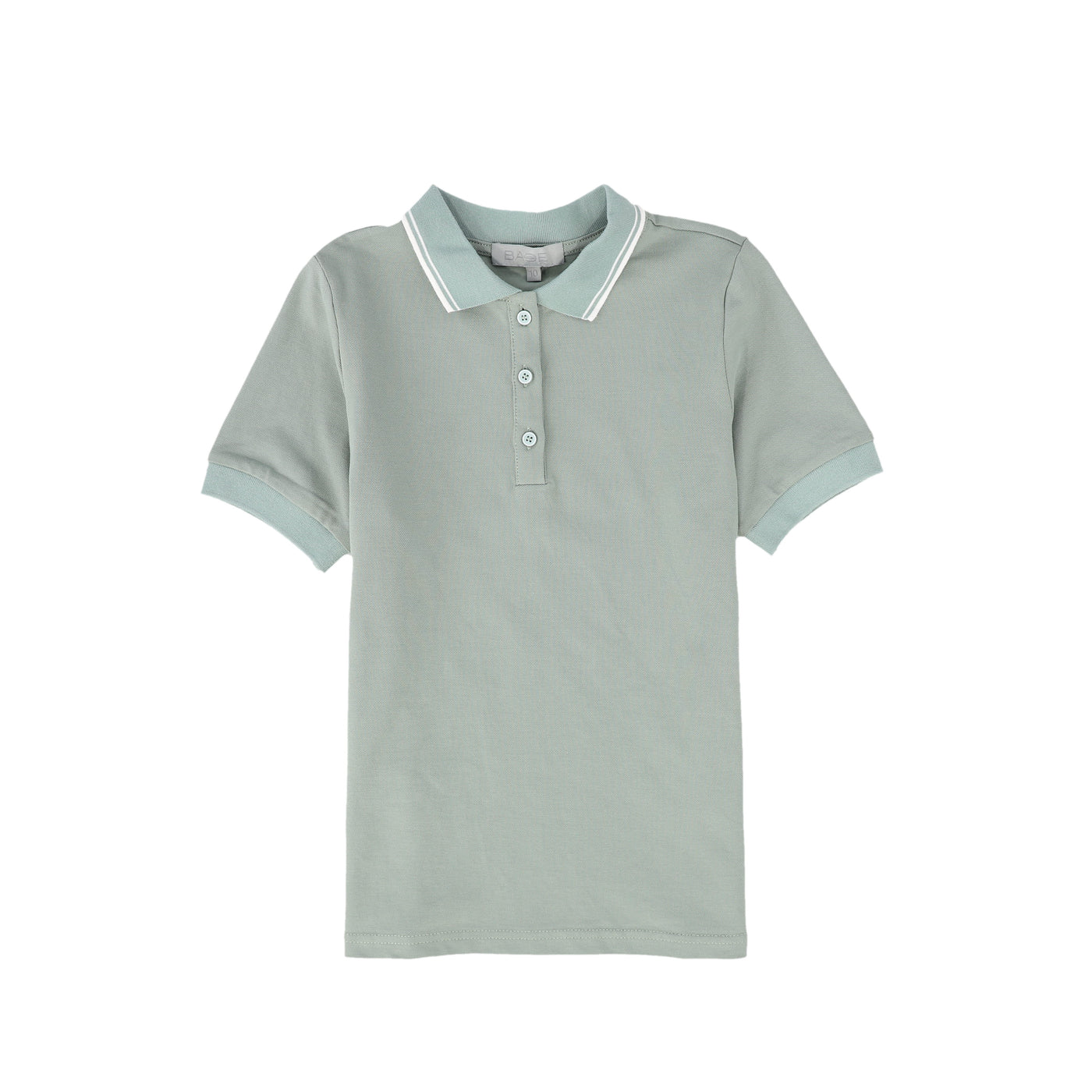 Striped Trim Collar S/S Polo