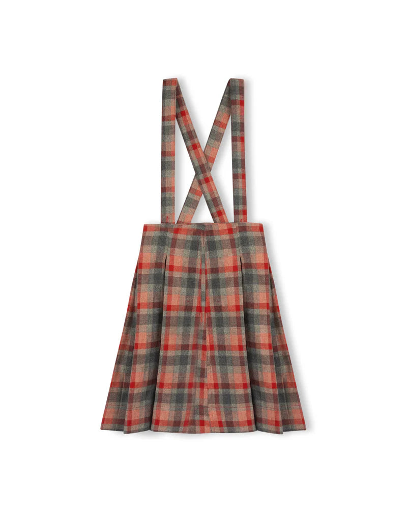 Knit Sweater With Plaid Skirt  Set