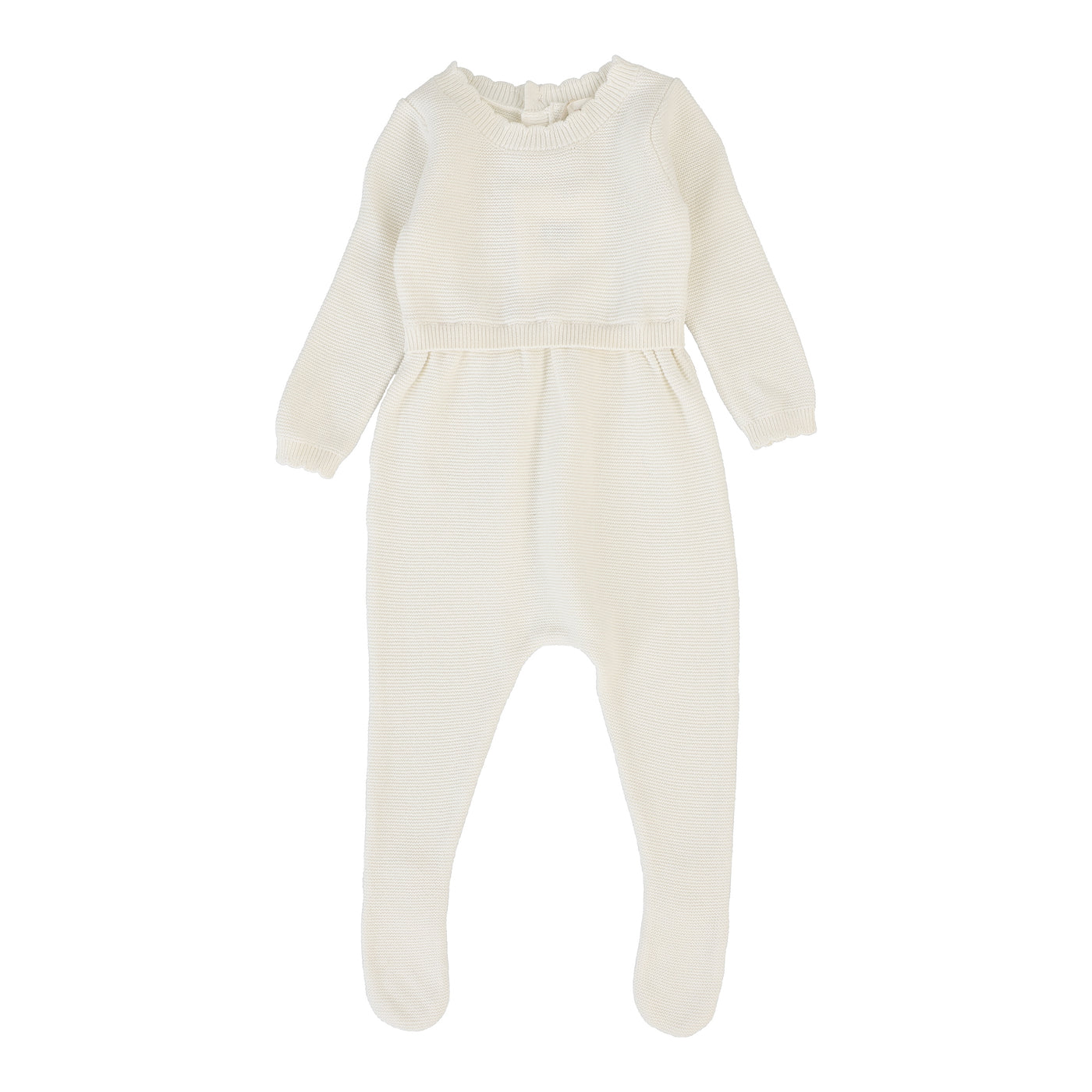 Knit Footie - Cream