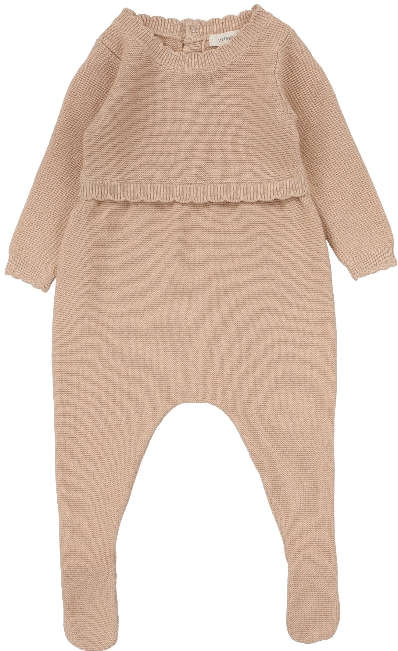 Knit Footie - DUSTY PINK