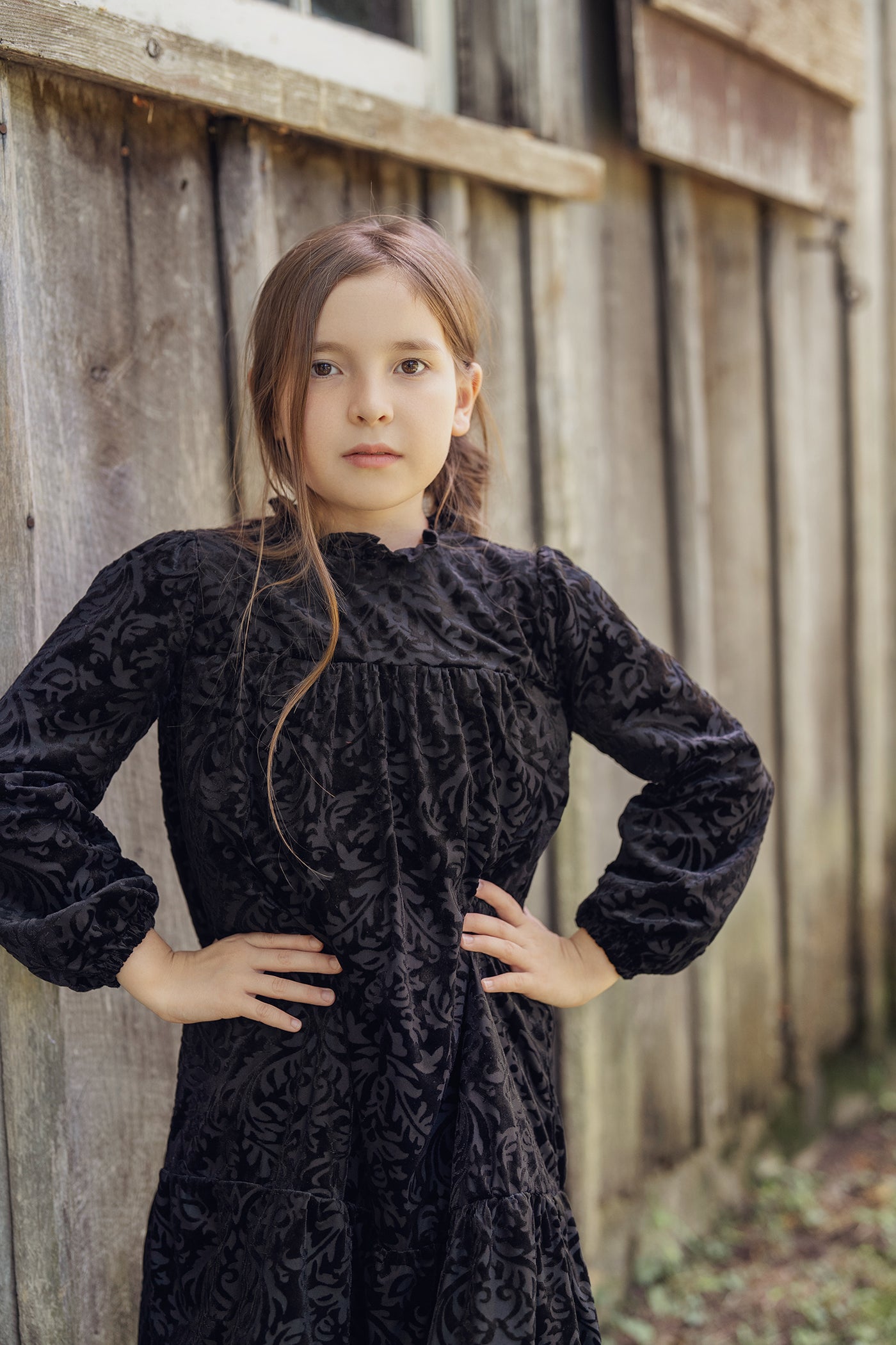 Cut Velvet Dress