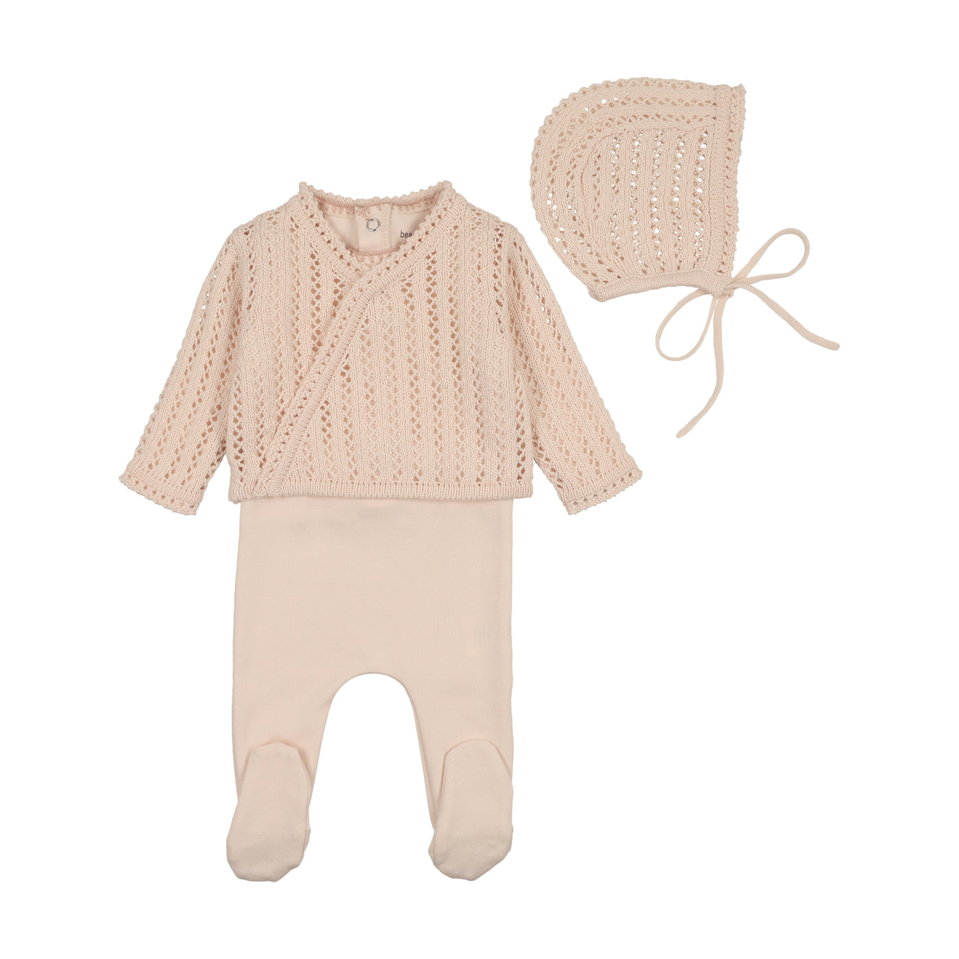 Lace Knit Cotton Layette Set
