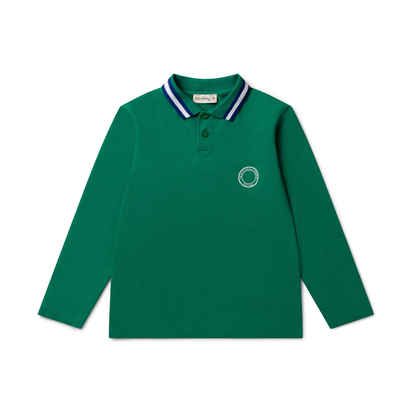 Long Sleeve Polo - Green