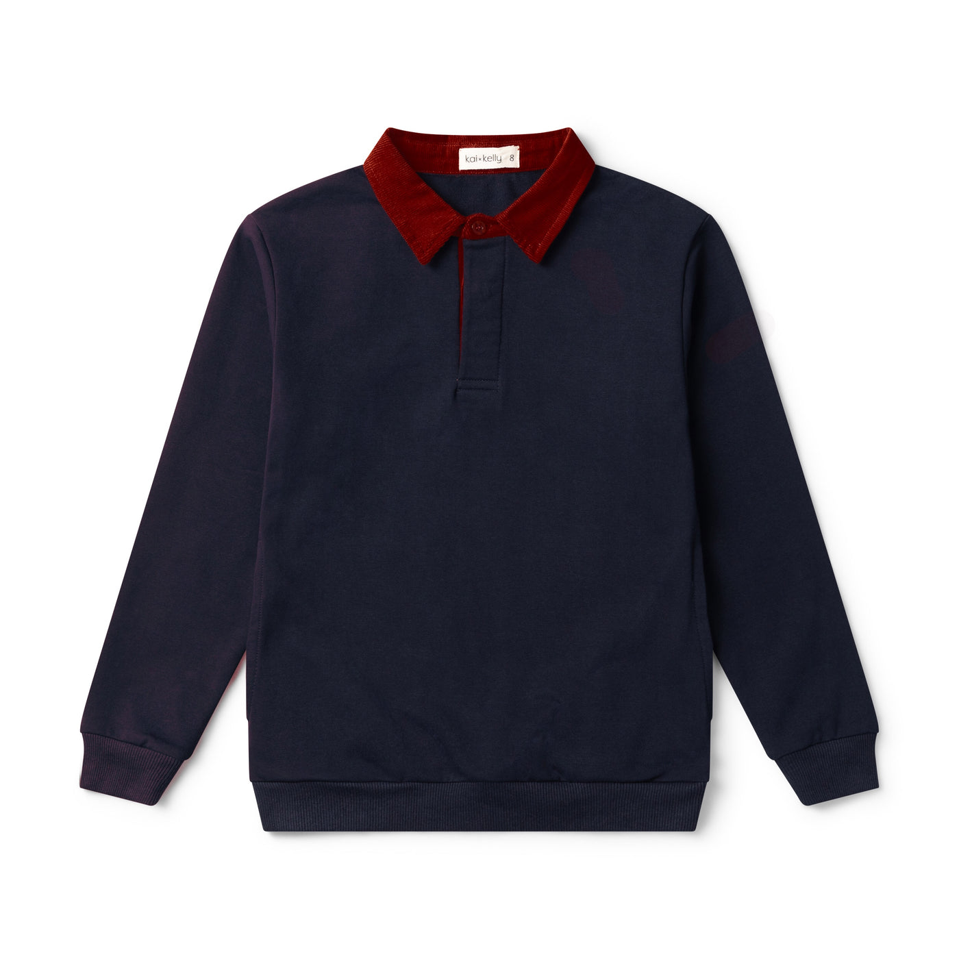 Rugby Polo - NAVY/CRAMBERRY